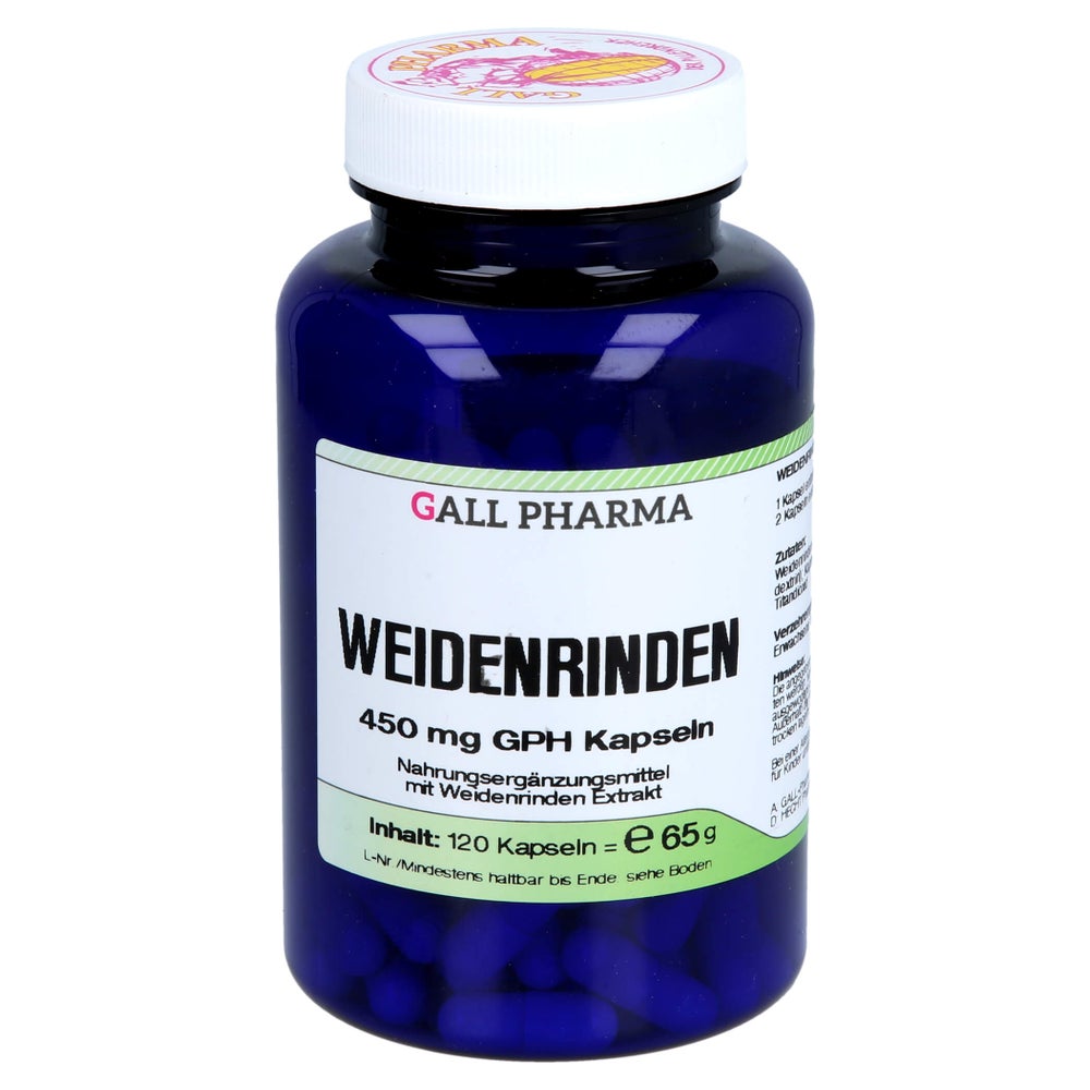 Weidenrinden 450 mg GPH Kapseln 120 St