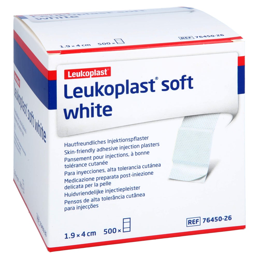 Leukoplast soft White Injektionspfl.Str. 500 St