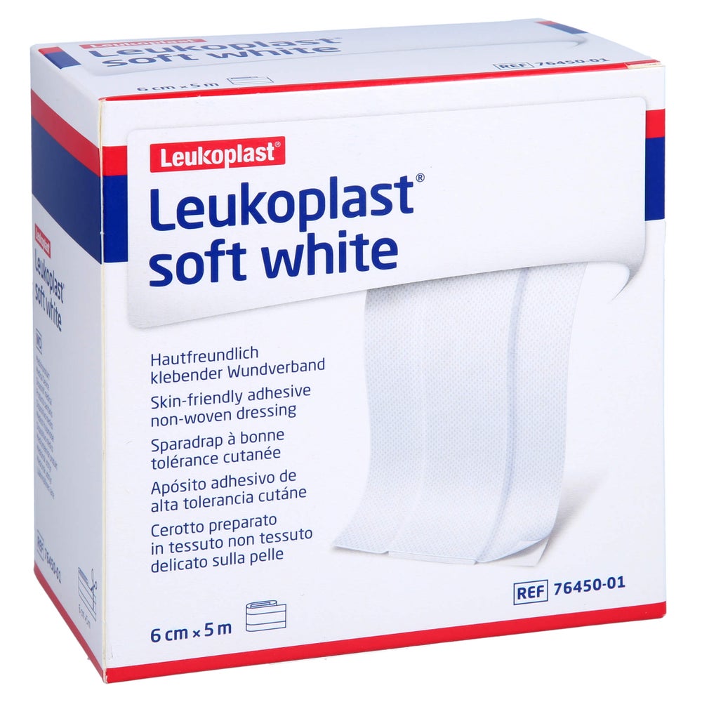 Leukoplast soft White Pflaster 6 cm x5 m 1 St