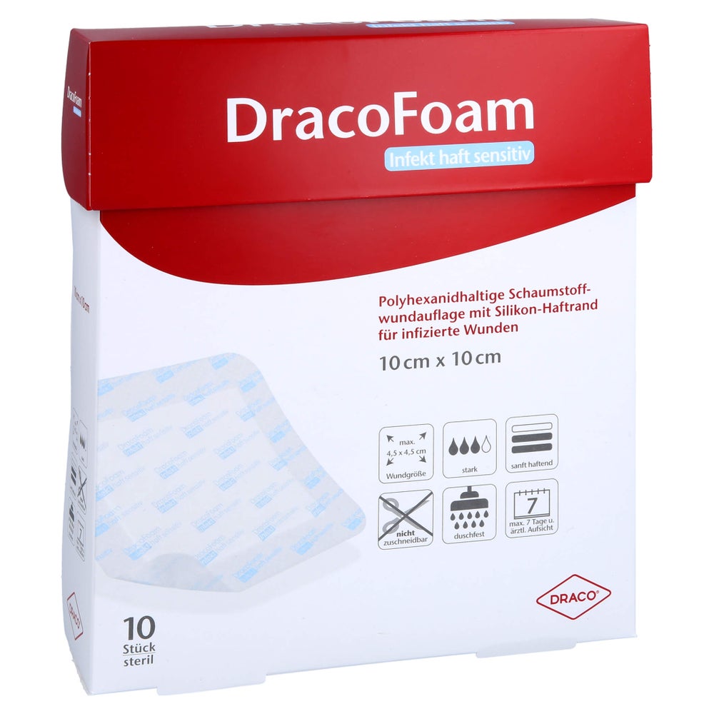 Dracofoam Infekt haft sensitiv Wundauf.1 10 St