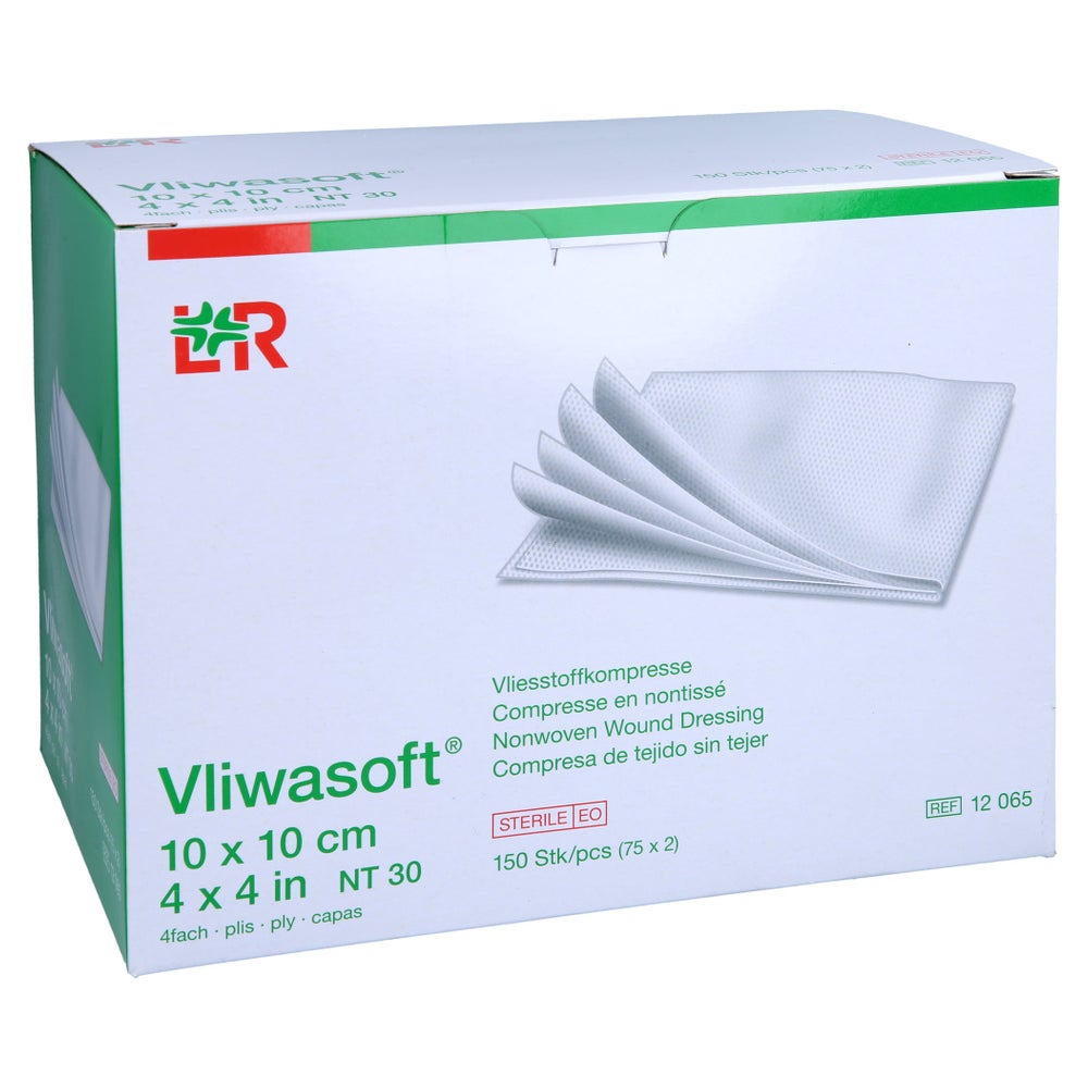Vliwasoft Vlieskompressen Steril 10x10 c 150 St