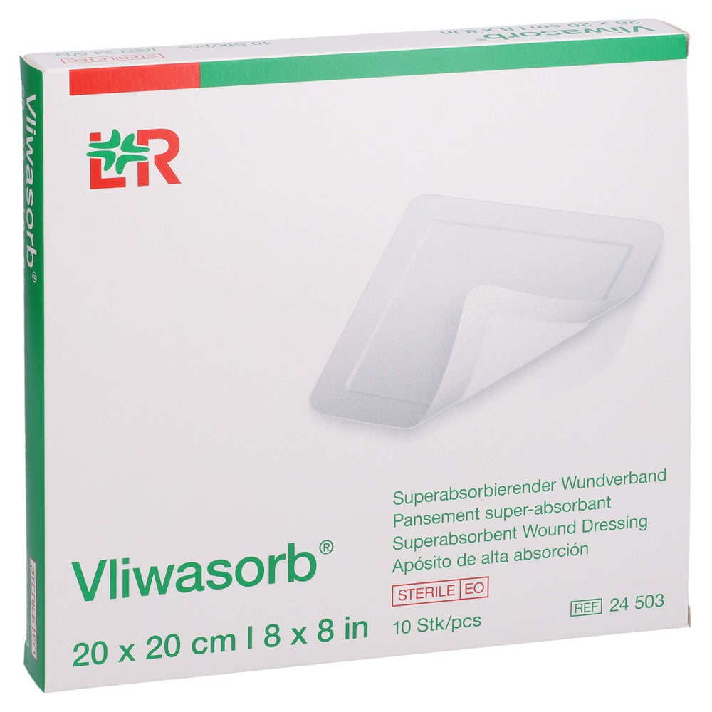 Vliwasorb Superabsorb.saugkomp.steril 20 10 St