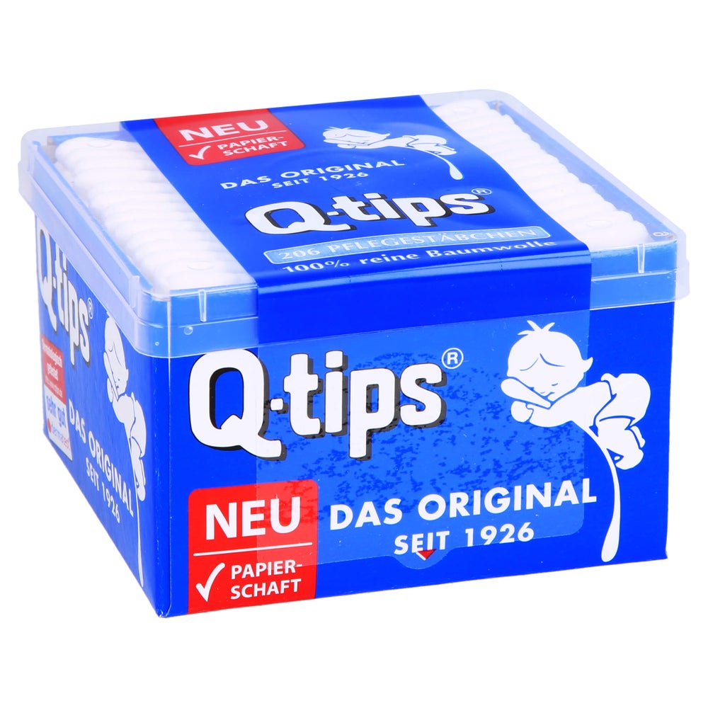 Q-tips Pflegestäbchen mit Papierschaft 206 St