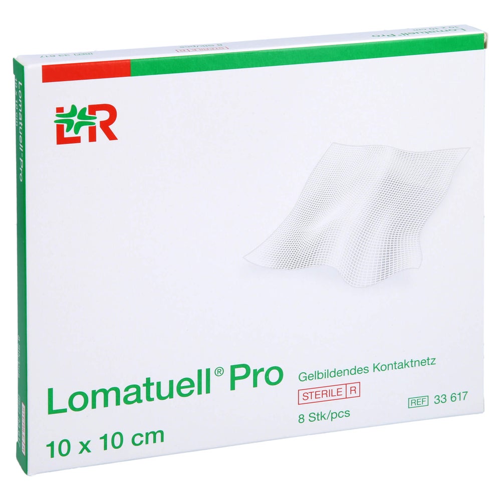 Lomatuell Pro 10x10 cm steril 8 St