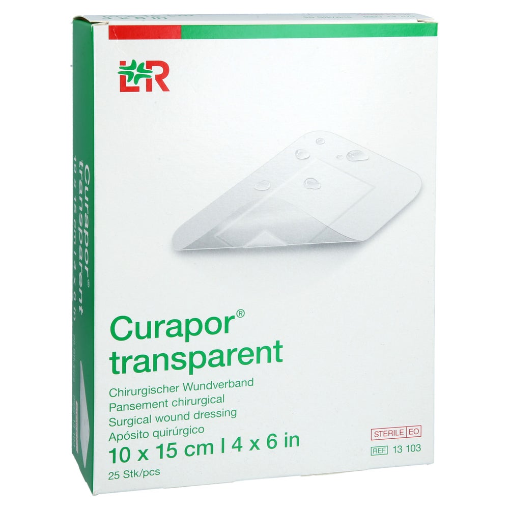 Curapor Wundverband Steril Transparent 10x15 Cm 25 St