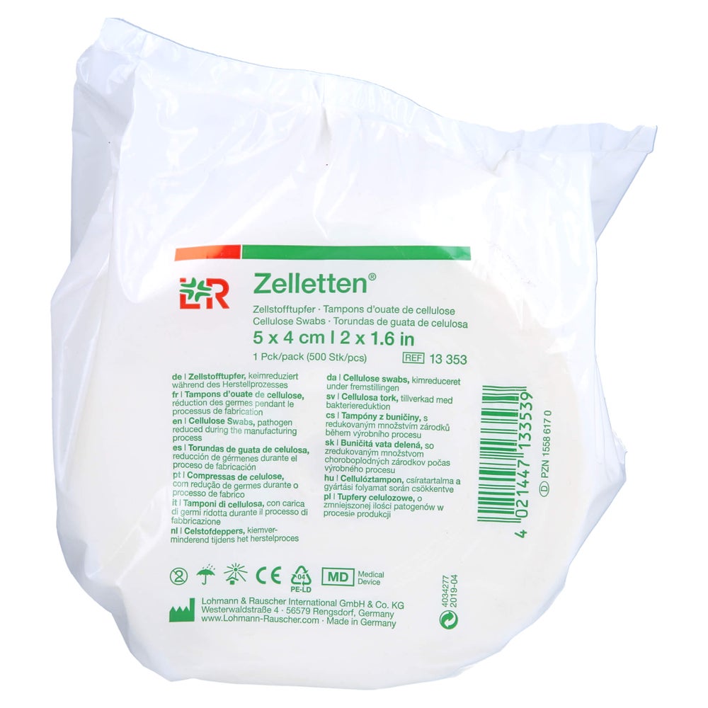 Zelletten Tupfer 4x5 cm keimreduziert Ro 500 St