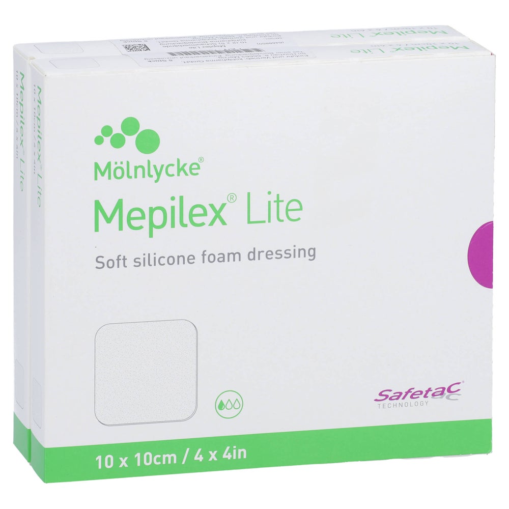 Mepilex Lite Schaumverband 10x10 cm ster 10 St