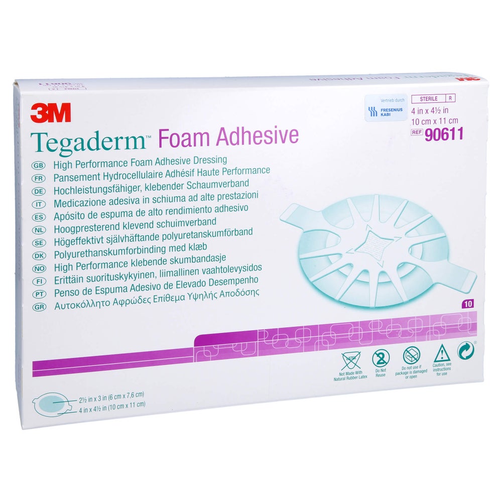 Tegaderm Foam Adhesive FK 10x11 cm oval 10 St