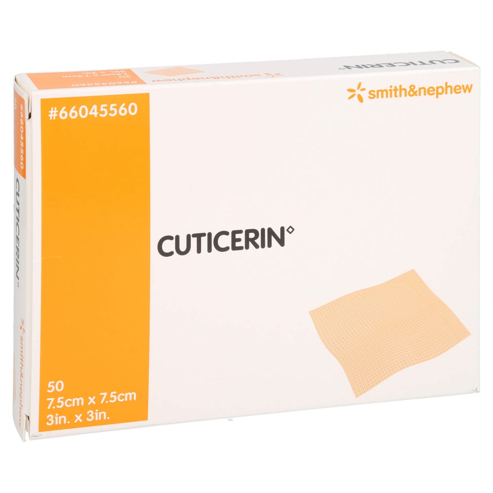 Cuticerin 7,5x7,5 cm Gaze m.Salbenbeschi 50 St