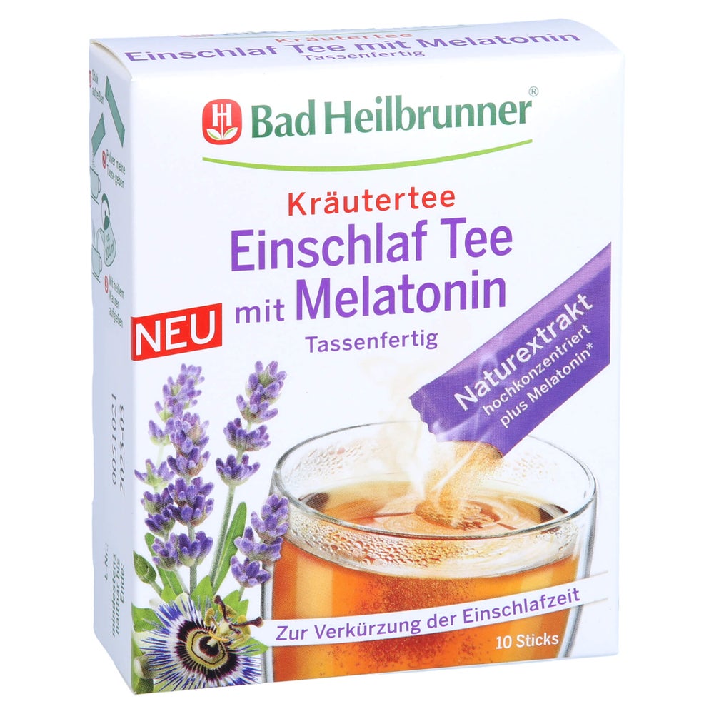 BAD Heilbrunner Einschlaf Tee m.Melatoni 10X1 g