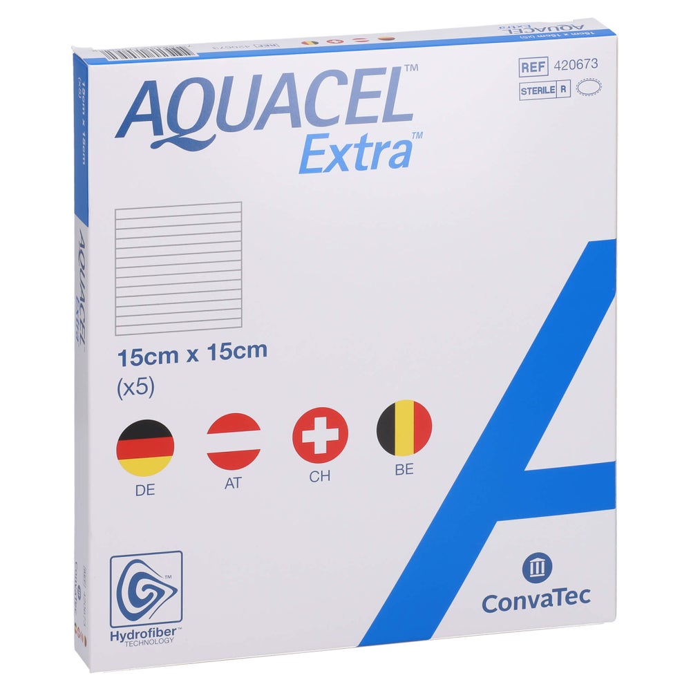 Aquacel Extra 15x15 cm Verband 5 St