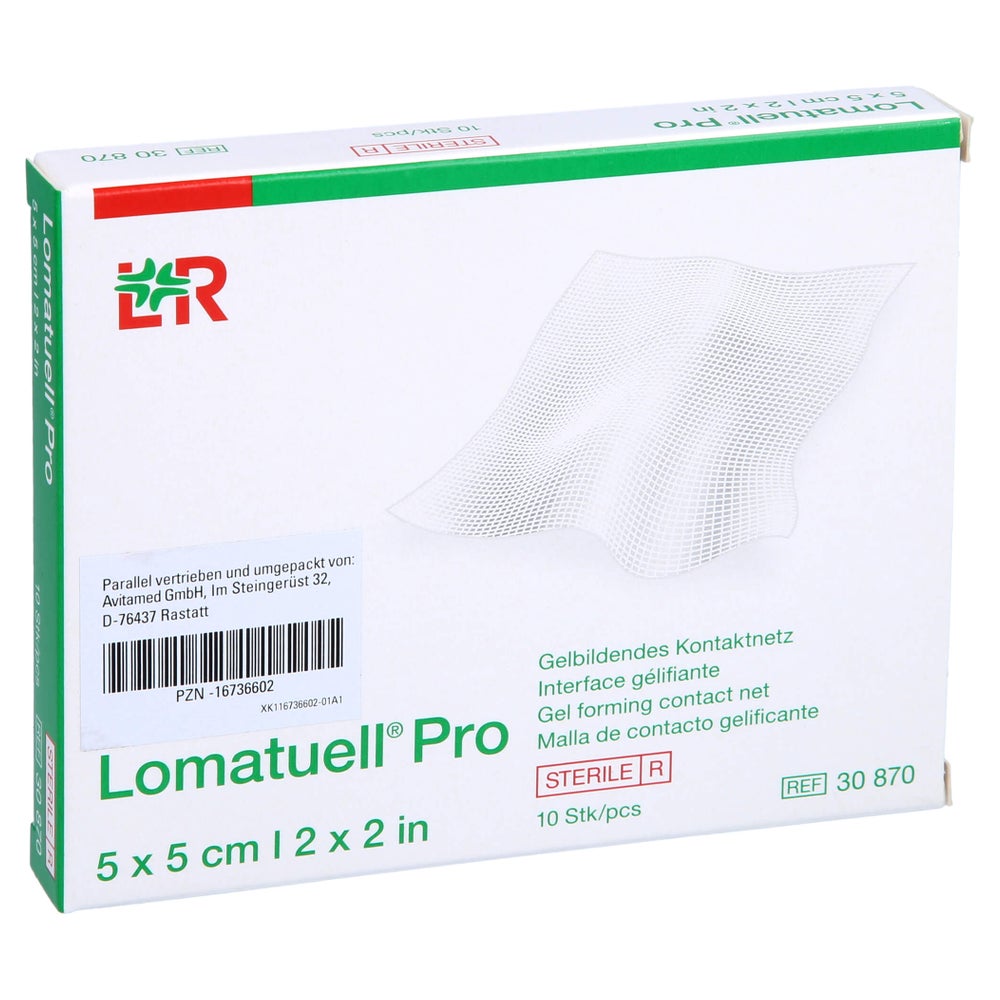 Lomatuell Pro 5x5 cm steril 10 St