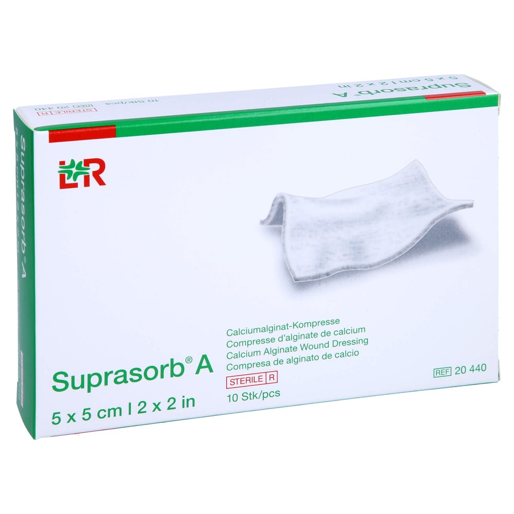 Suprasorb A Calciumalginat Kompr.5x5 cm 10 St