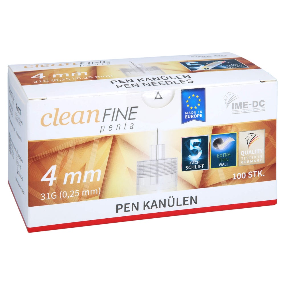 Cleanfine Penta Pen Kanüle 31 G 4 mm 100 St