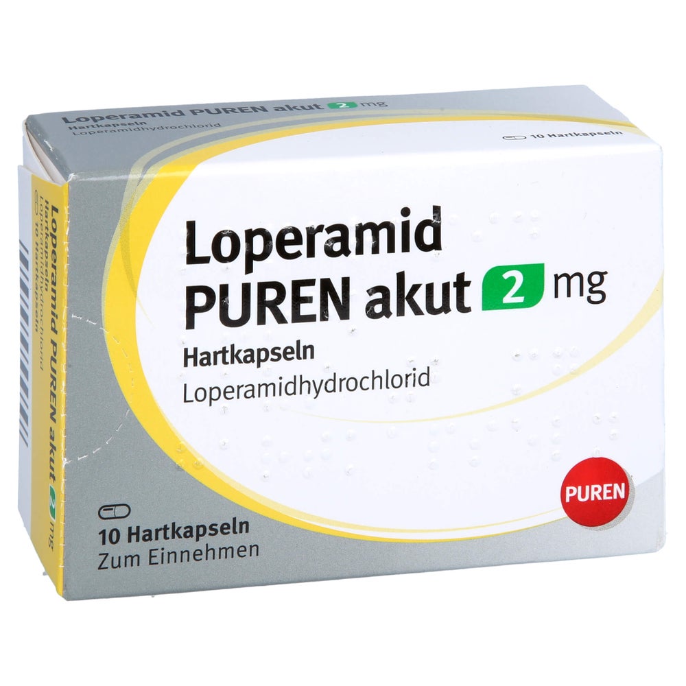LOPERAMID PUREN akut 2 mg Hartkapseln 10 St