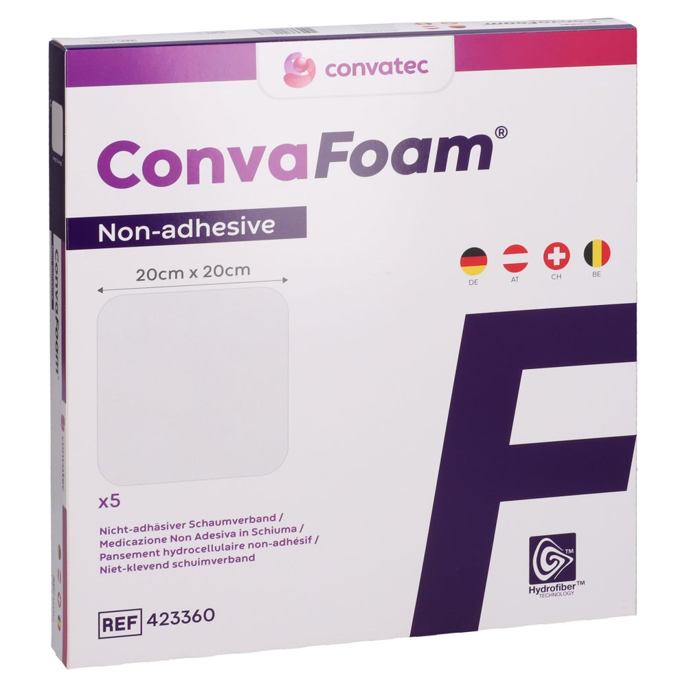 Convafoam Schaumverband Nicht-adhäsiv 20x20 Cm 5 St