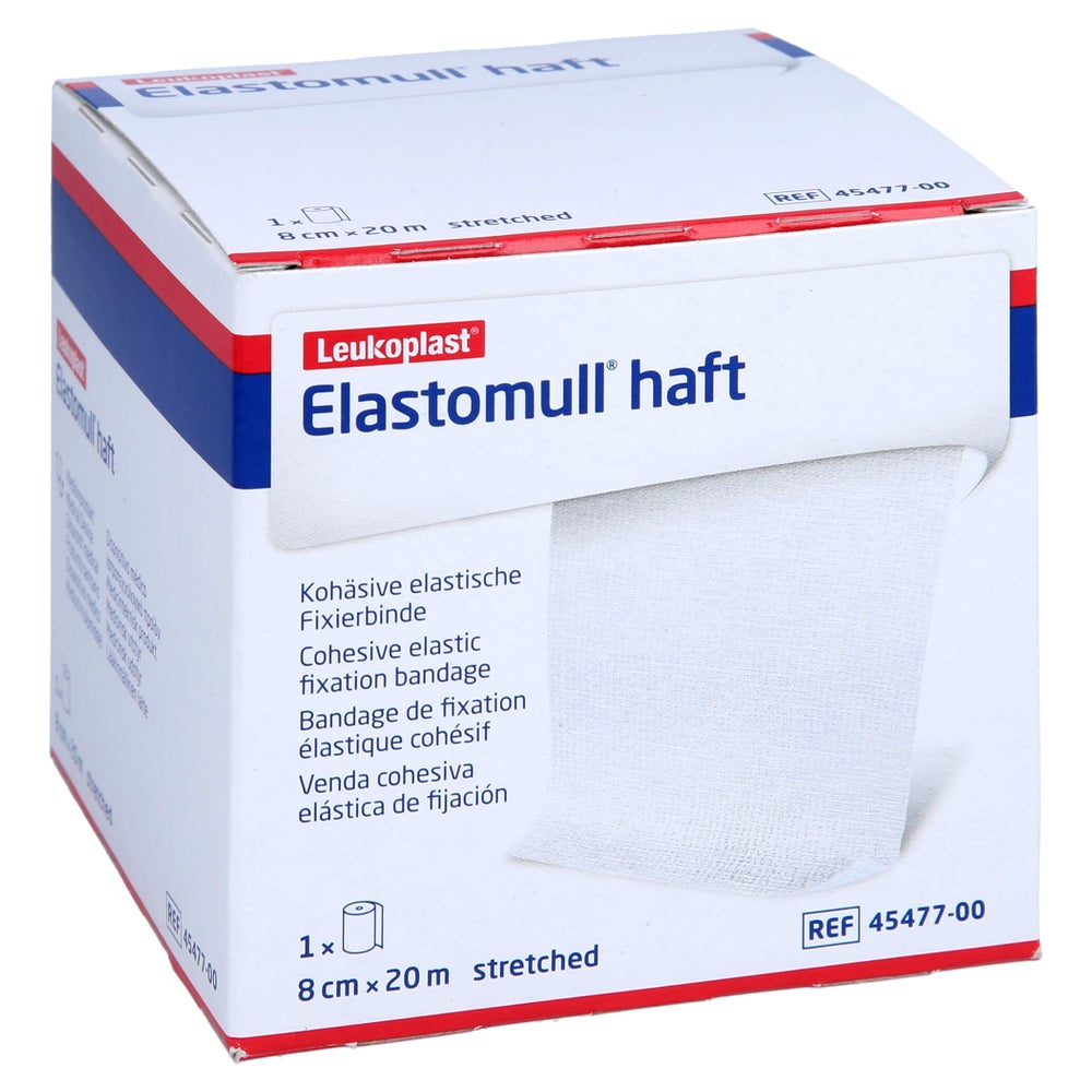 Elastomull haft 8 cmx20 m Fixierbinde 1 St