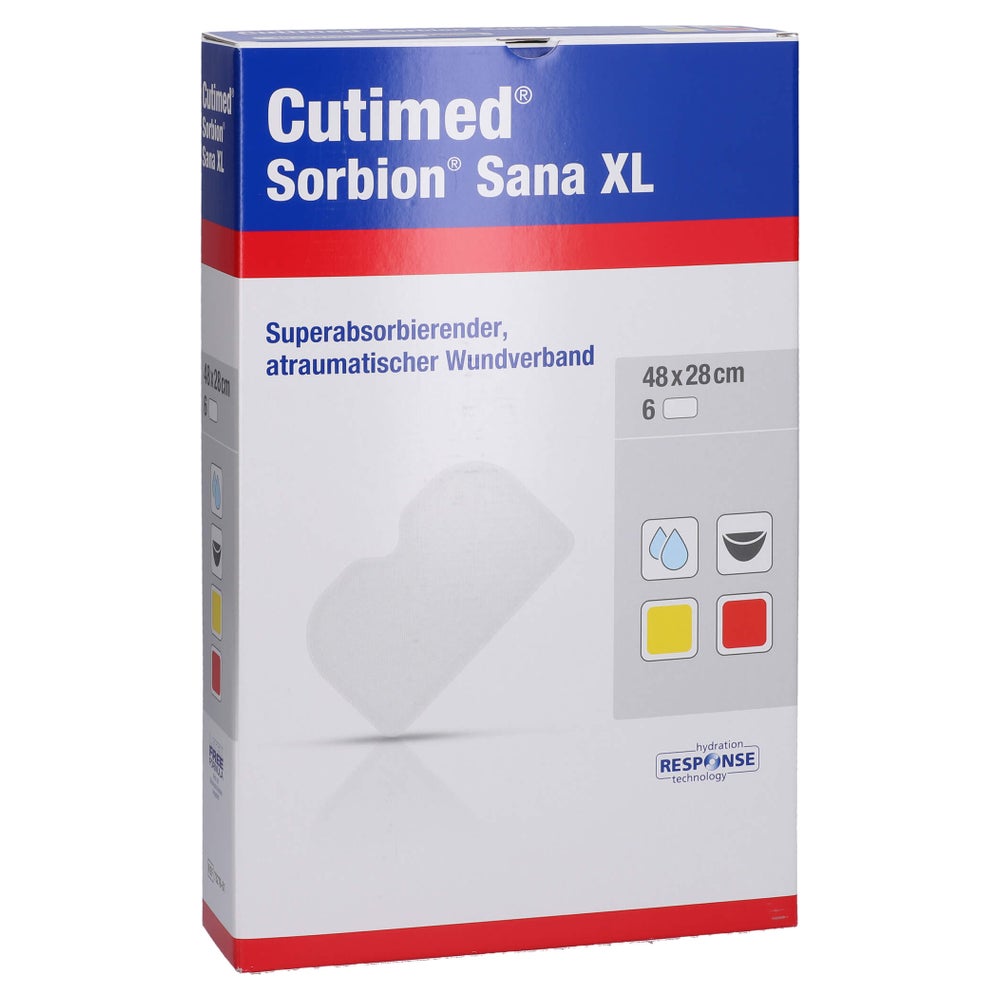 Cutimed Sorbion SANA Wundauflage XL 28x4 6 St