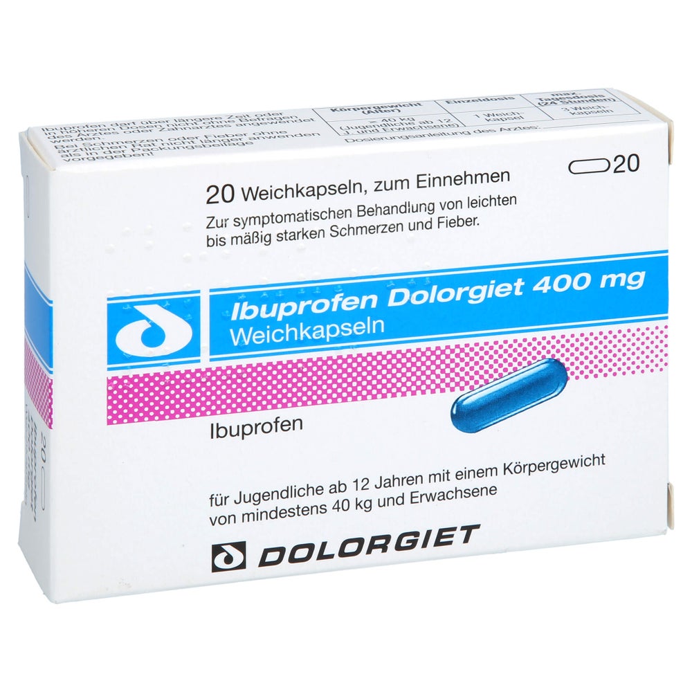 Ibuprofen Dolorgiet 400 mg Weichkapseln 20 St