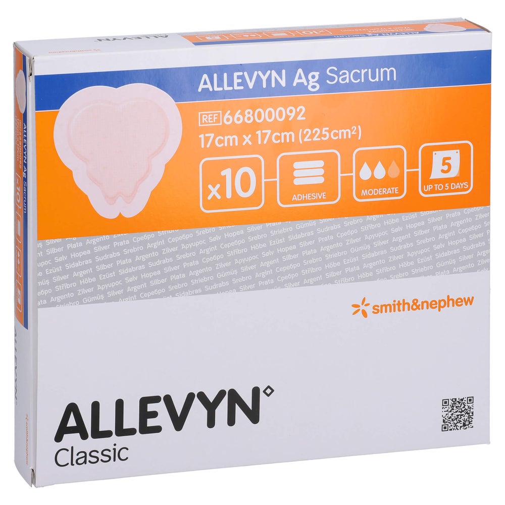 Allevyn Ag Sacrum 17x17 cm Wundverband 10 St