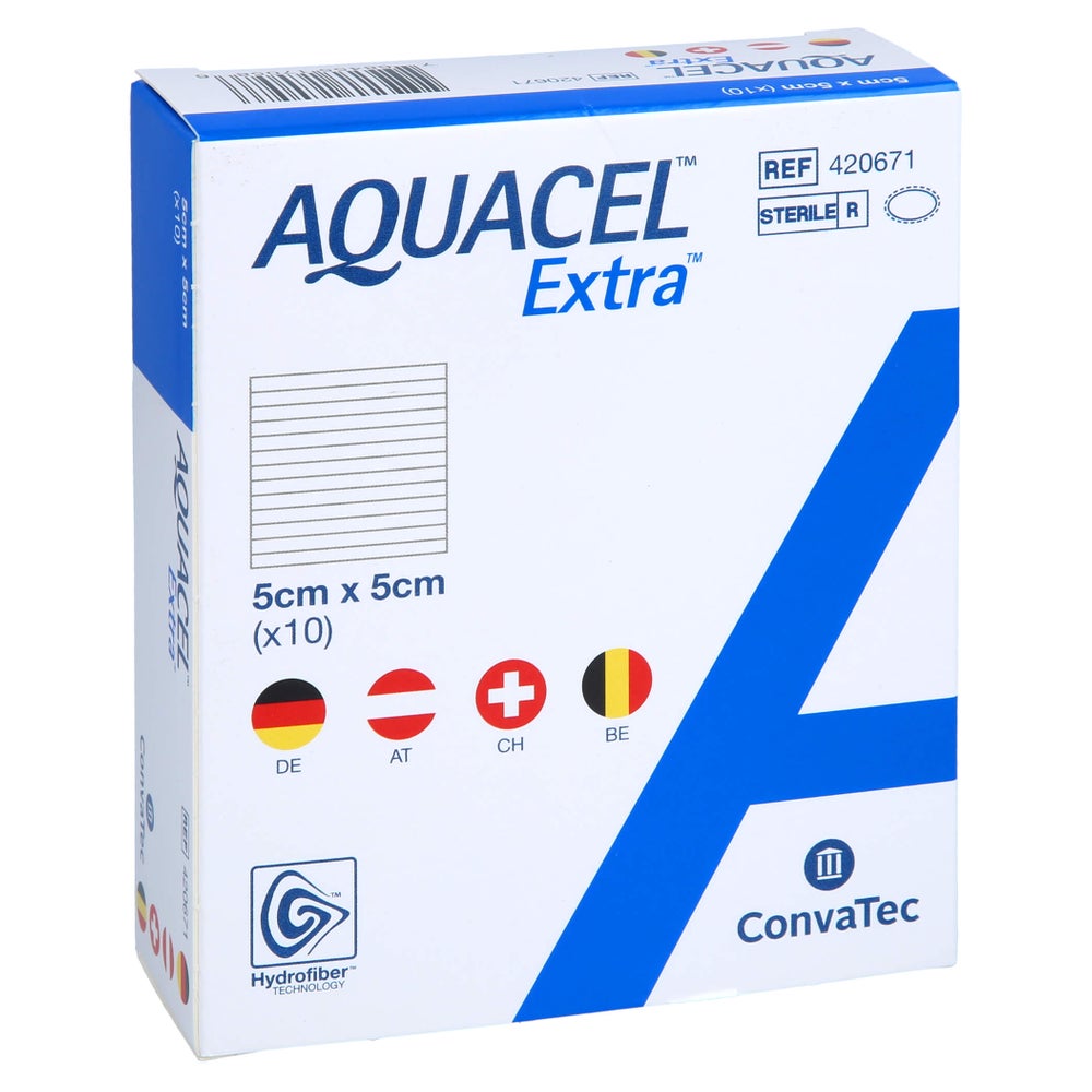 Aquacel Extra 5x5 cm Verband 10 St