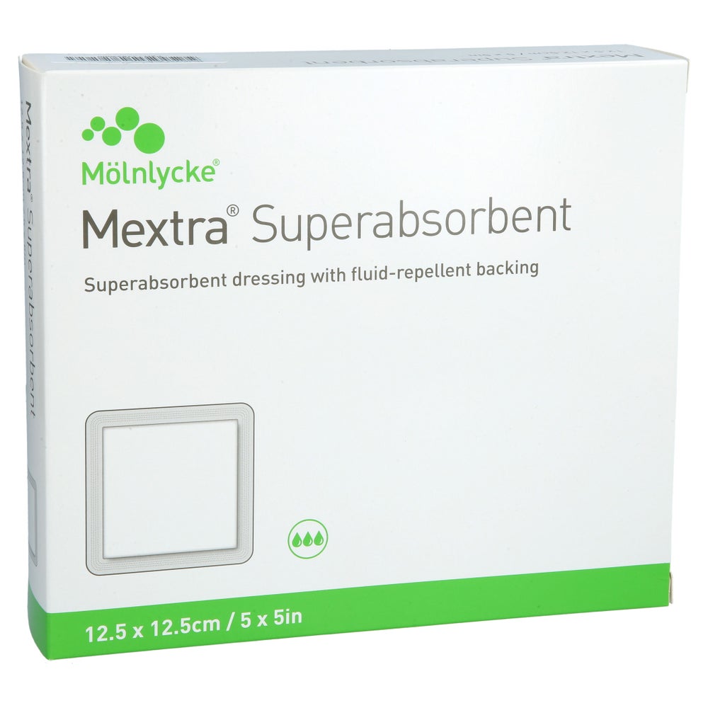 Mextra Superabsorbent Verband 12,5x12,5 10 St