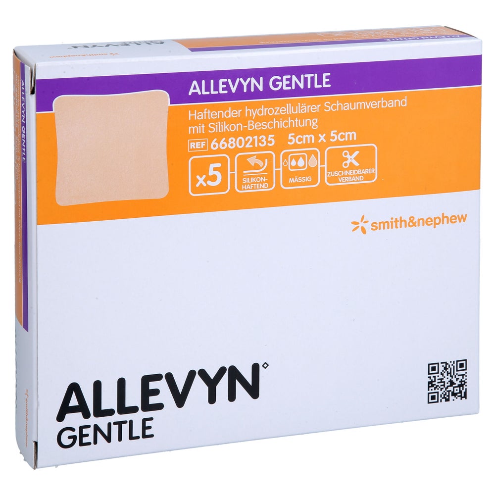 Allevyn Gentle 5x5 Cm Schaumverband 5 St