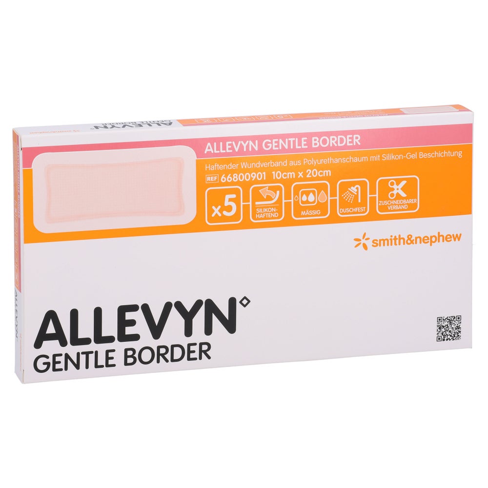 Allevyn Gentle Border 10x20 cm Schaumver 10 St