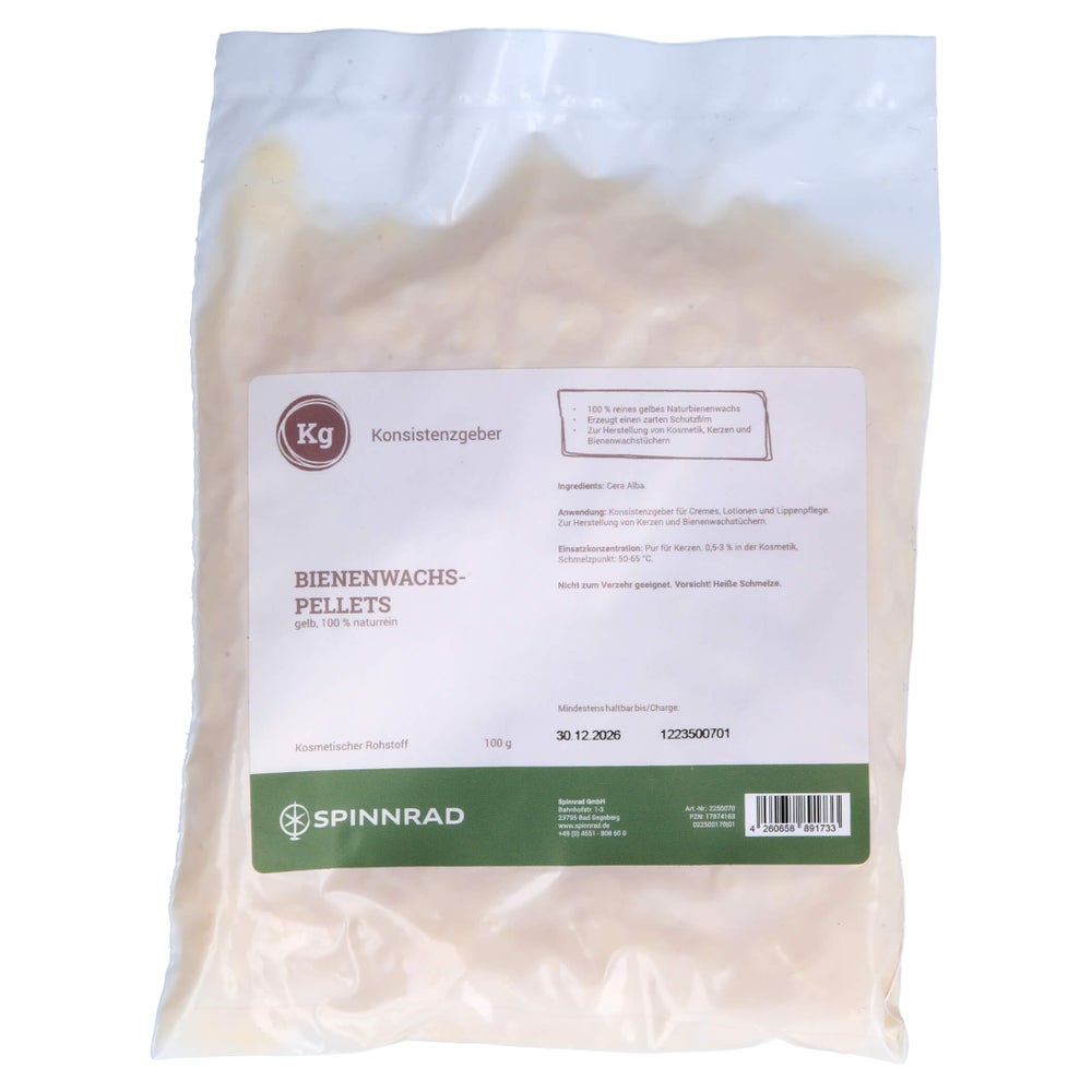 Bienenwachs-pellets gelb 100% naturrein 100 g