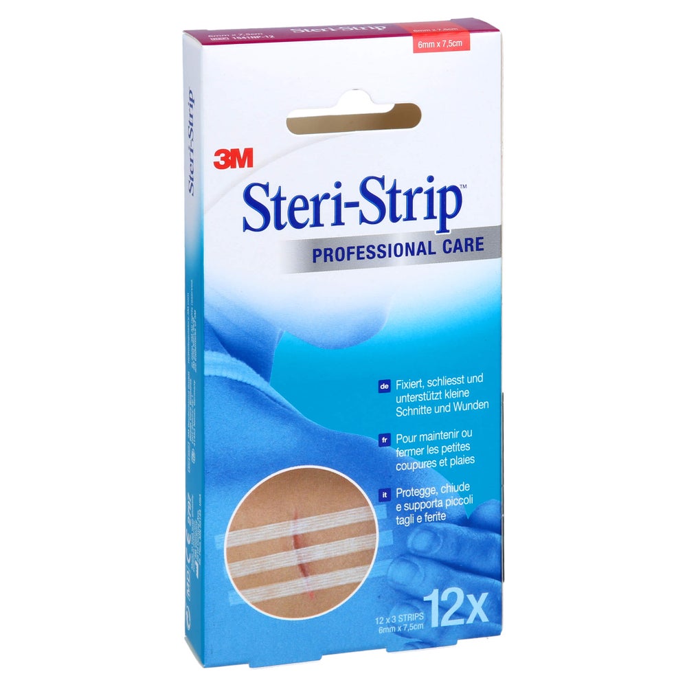 Steri Strip Steril 6x75mm 12X3 St