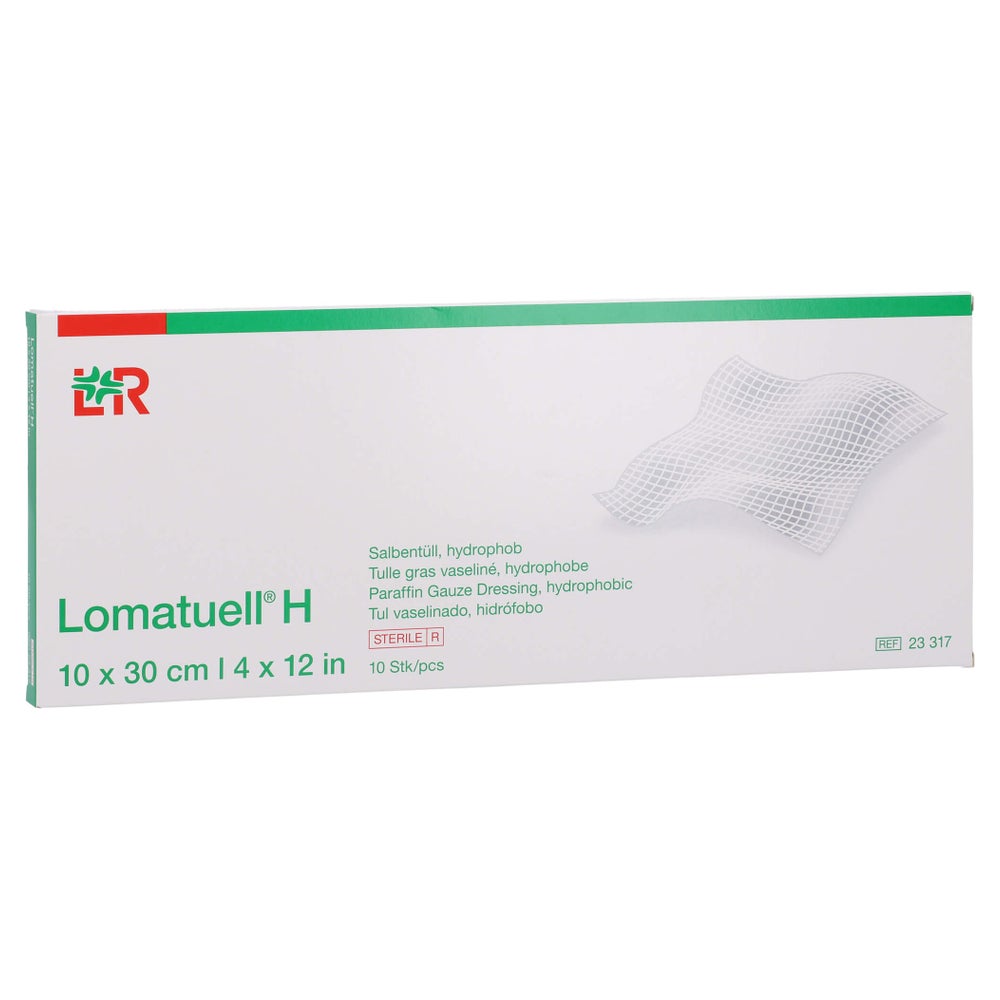 Lomatuell H Salbentüll 10x30 Cm Steril 10 St