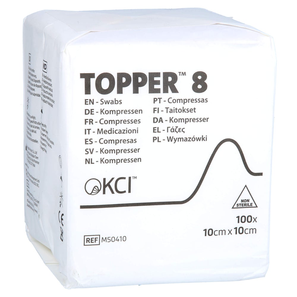 Topper 8 Kompr.10x10 cm unsteril 100 St