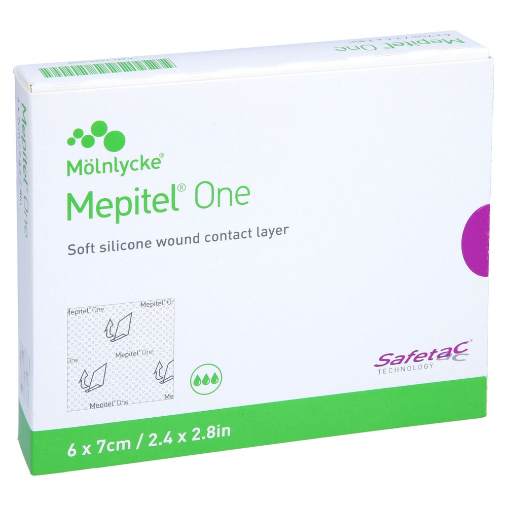 Mepitel One 6x7 cm Silikon Netzverband 5 St