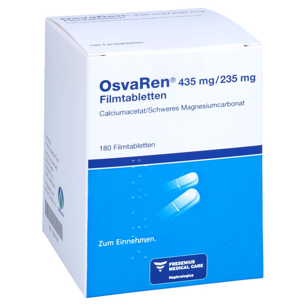 Osvaren 435 Mg/235 mg Filmtabletten 180 St