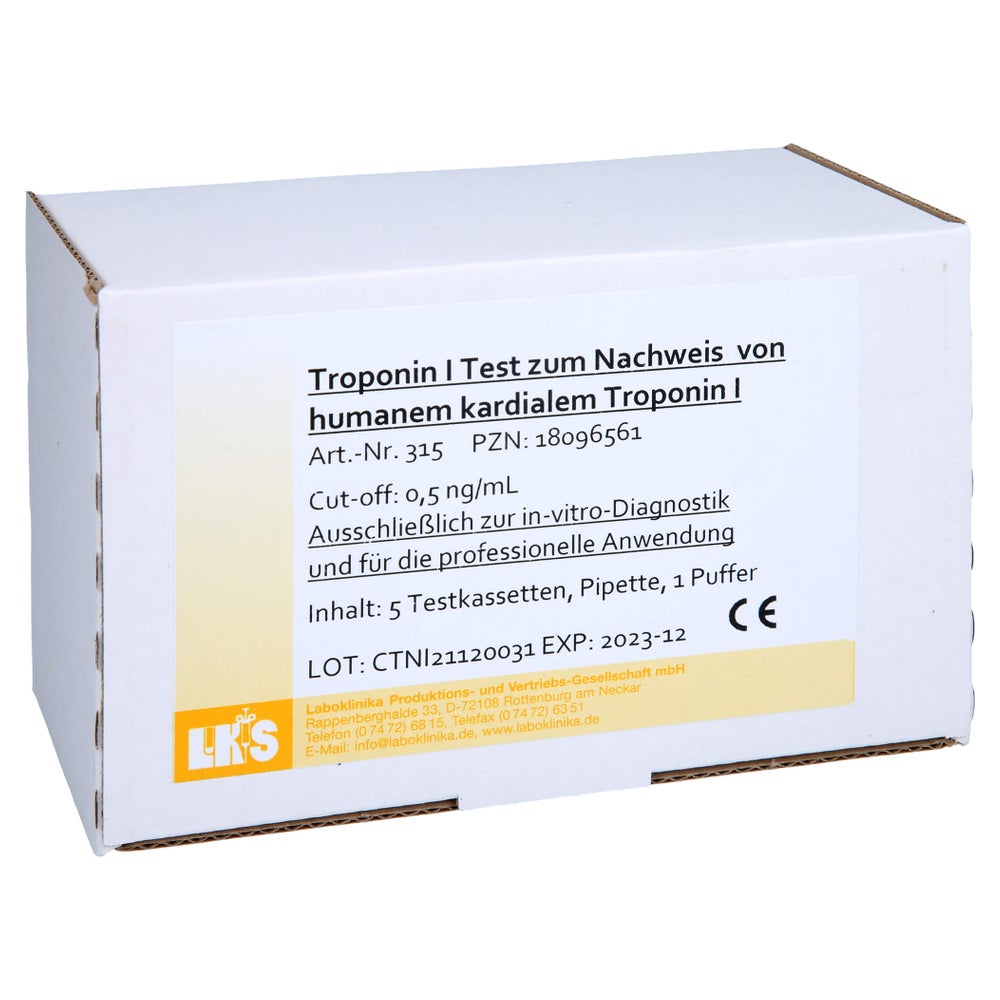 Troponin I Casssette Mit Puffer 5 St