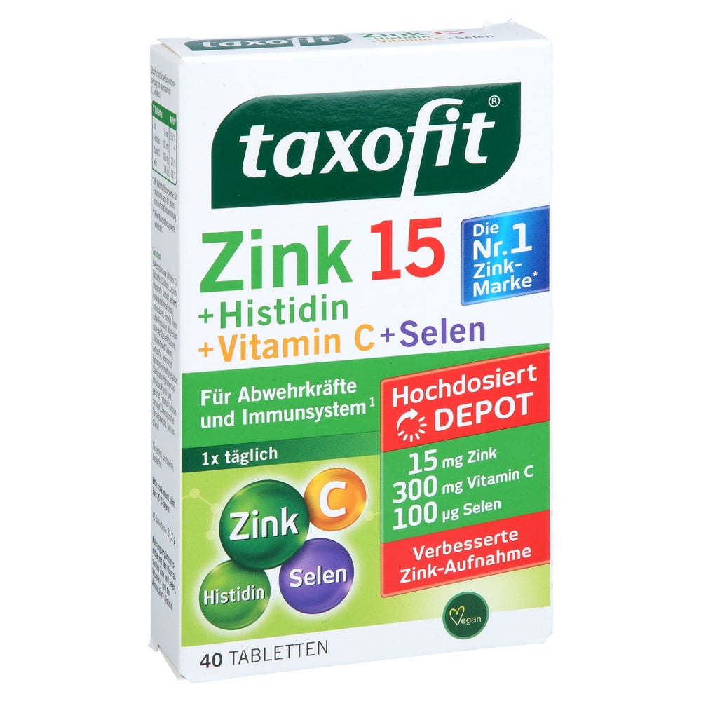 Taxofit Zink + Histidin + Selen Depot 40 St