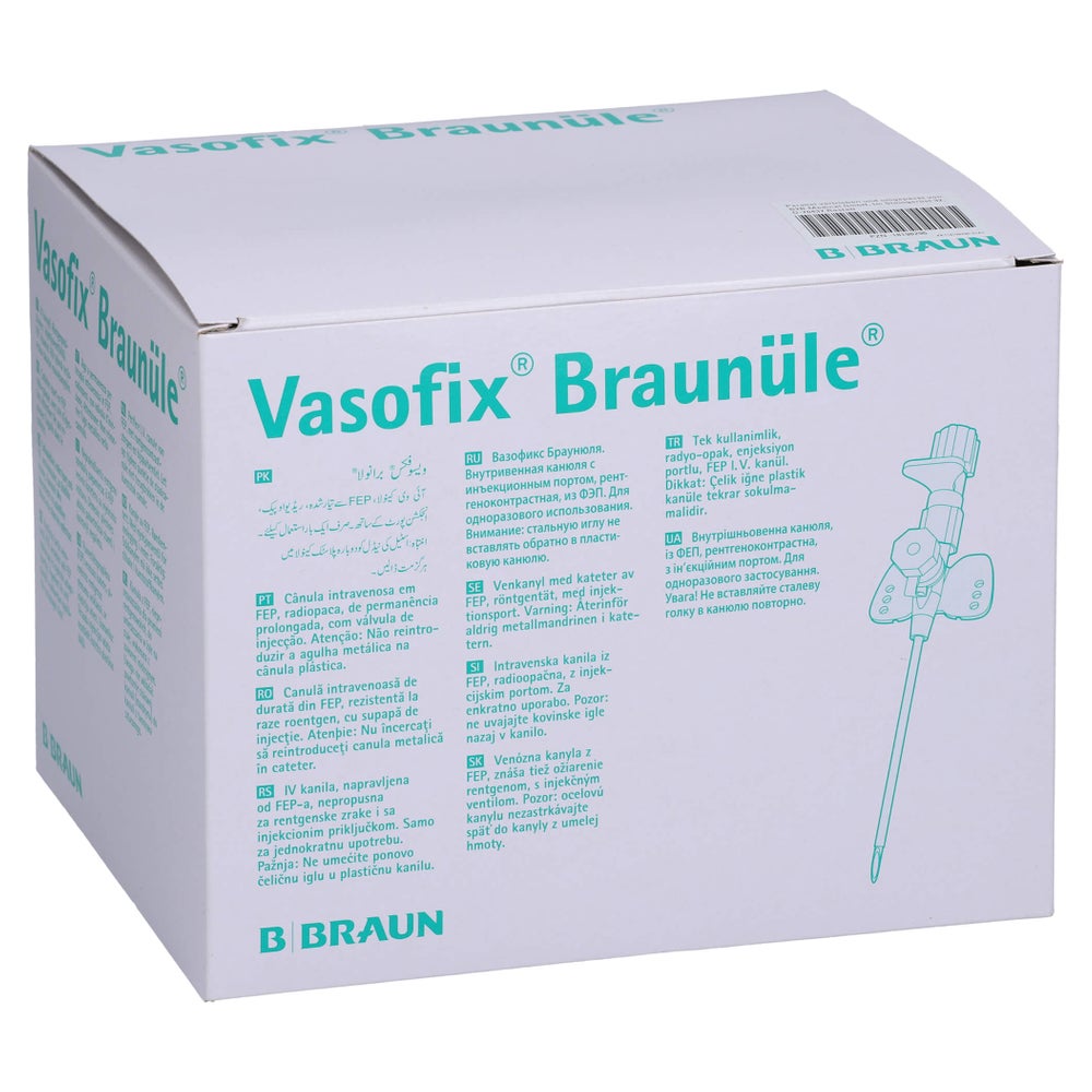 Vasofix Braunüle 18 G 45 mm grün 50 St