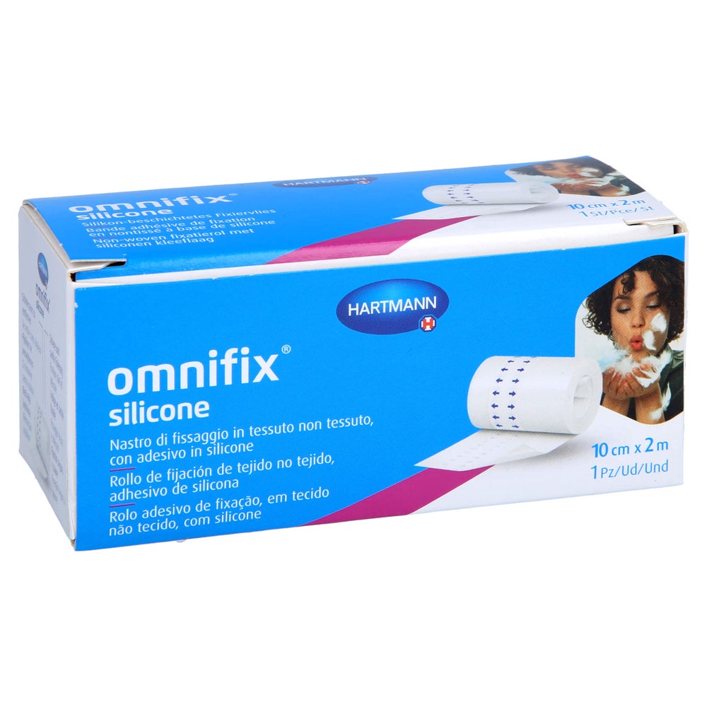 Omnifix Silicone Fixiervlies 10 cmx2 m 1 St