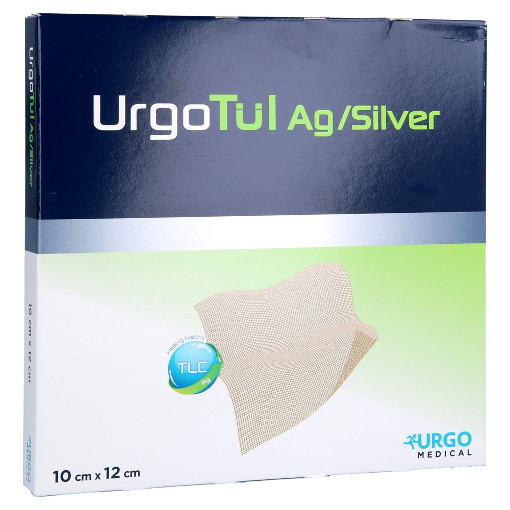 Urgotül Silver 10x12 cm Wundgaze 10 St