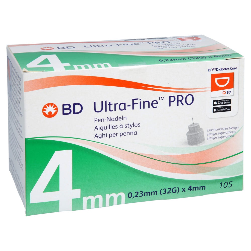 BD Ultra-fine PRO Pen-Nadeln 4 mm 32 G 0 105 St
