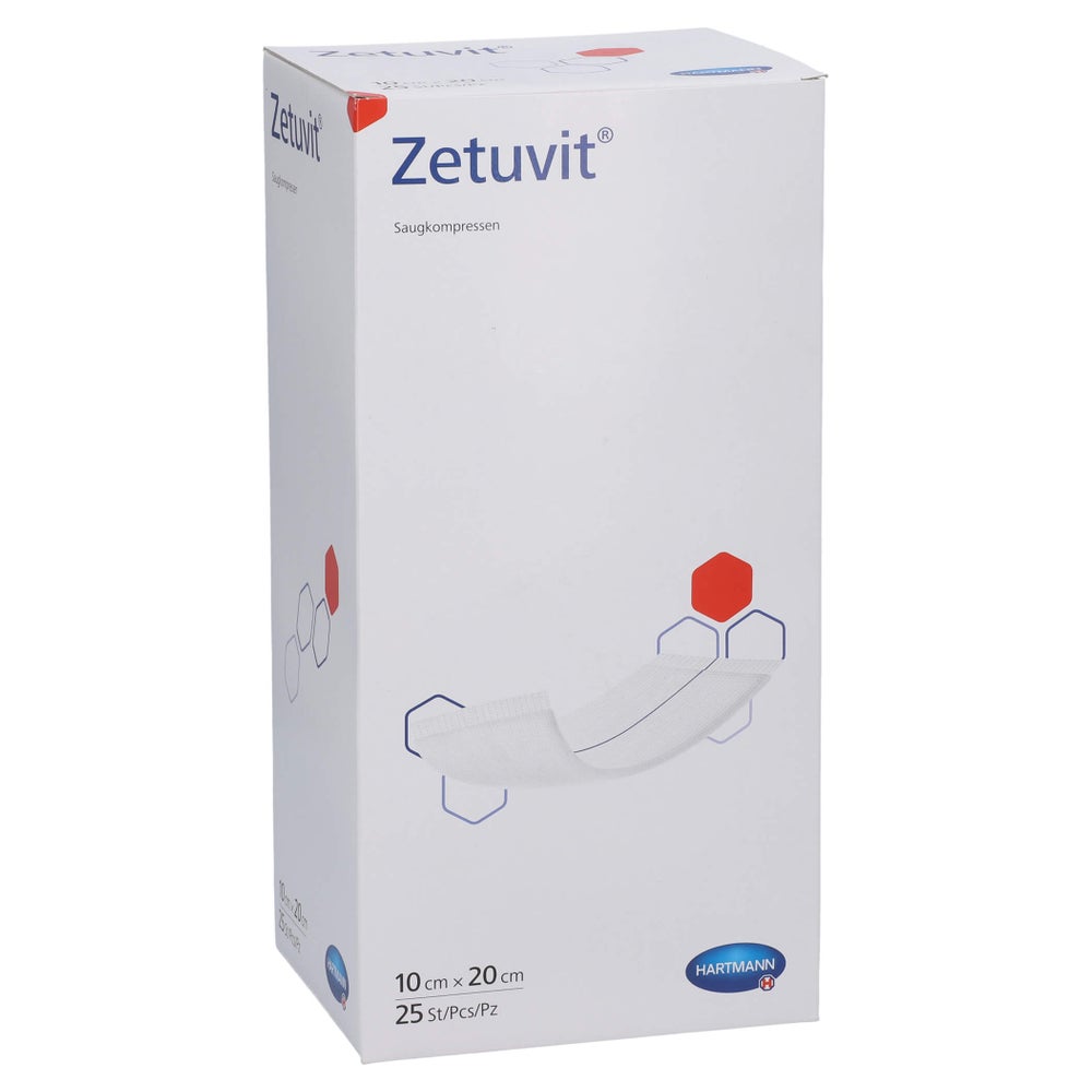 Zetuvit Saugkompressen Steril 10x20 cm 25 St