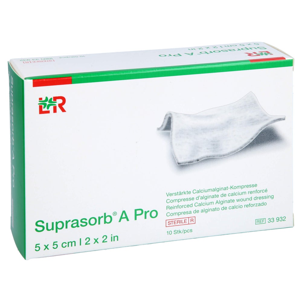 Suprasorb A Pro Calciumalginat Kompr.5x5 10 St