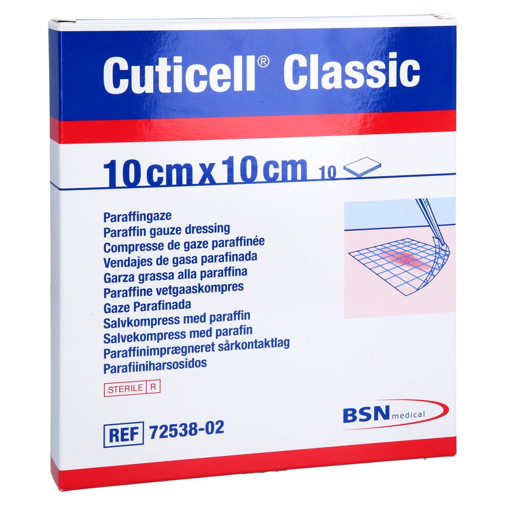 Cuticell Classic Wundgaze 10x10 cm 10 St