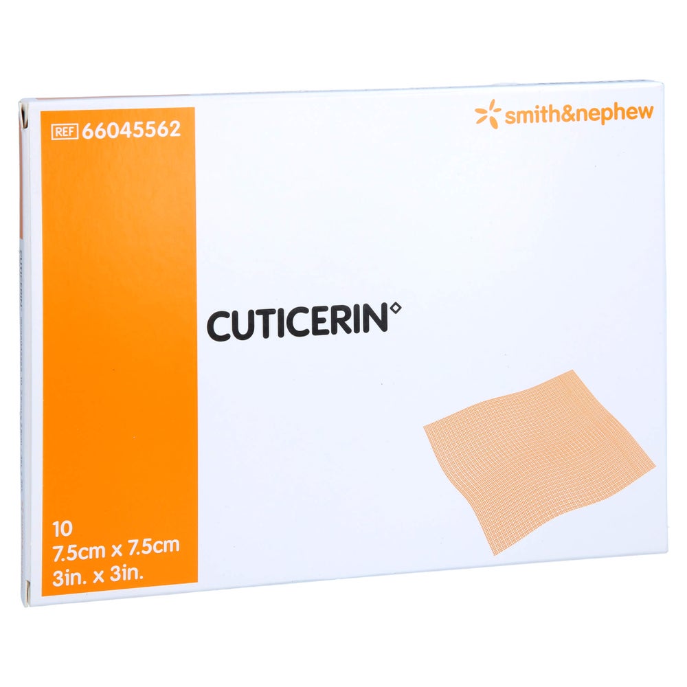 Cuticerin 7,5x7,5 cm Gaze m.Salbenbeschi 10 St