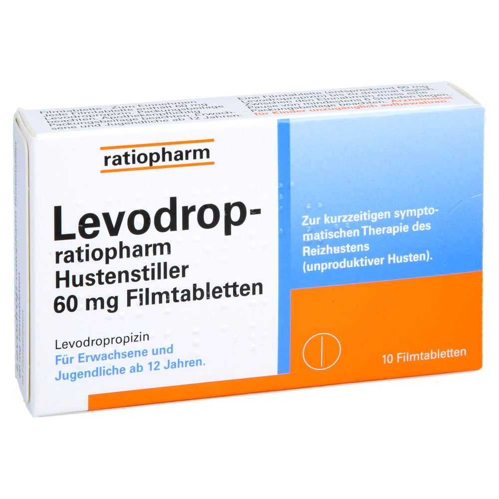 Levodrop-ratiopharm Hustenstiller 60 Mg Filmtabl. 10 St