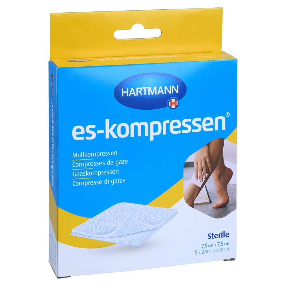 Es-kompressen Steril 7,5x7,5 cm 8fach 5X2 St