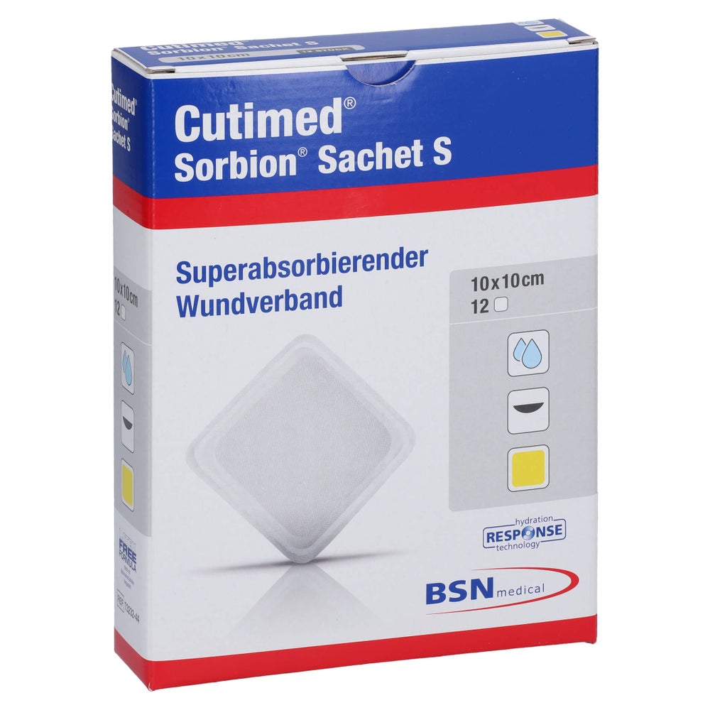 Cutimed Sorbion Sachet S Wundauflage 10x 12 St