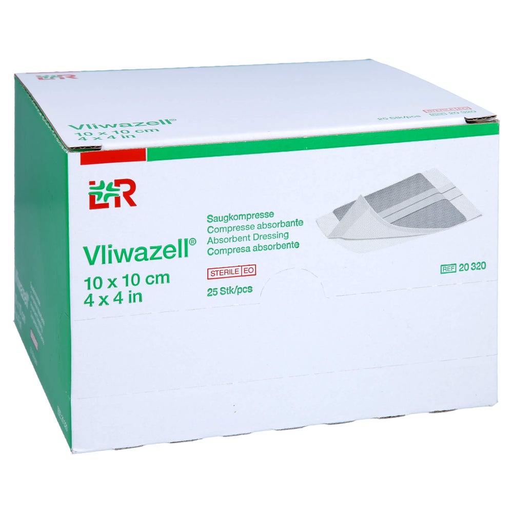 Vliwazell Saugkompressen Steril 10x10 cm 25 St