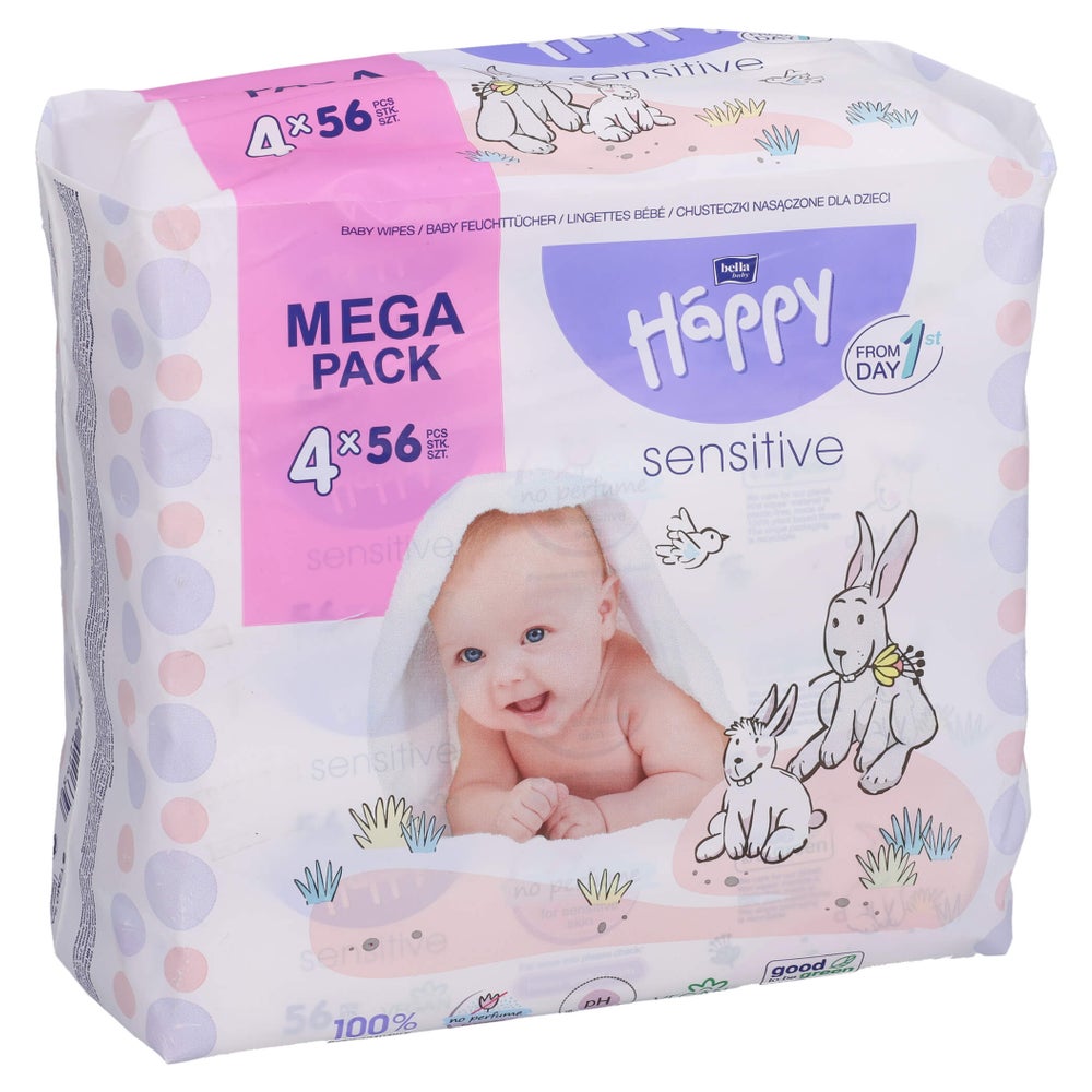 Bella Baby Happy Feuchttücher Sensitive 4X56 St