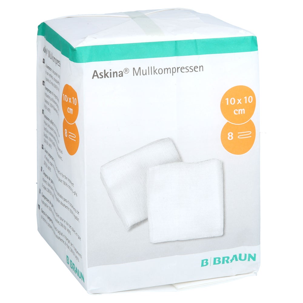Askina Mullkompressen 10x10 cm unsteril 100 St
